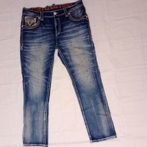 Rock revival men's jeans